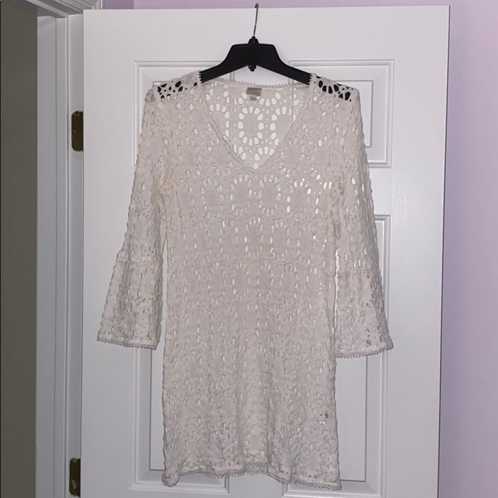 Milly Cabana White Swimsuit Coverup